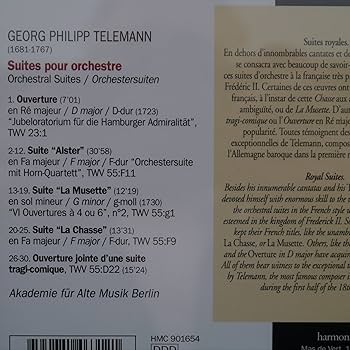 Telemann Overtures 8CDセット Amazon.co.jp: Overtures for Winds: ミュージック